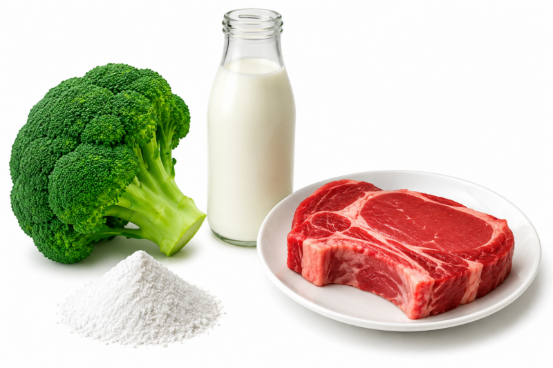 Alimentos ricos en cisteína, proteína relacionada con la síntesis de glutatión y la salud celular.